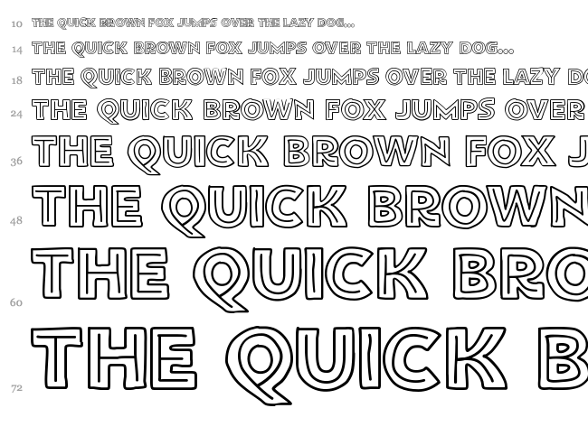 FlatBread font waterfall