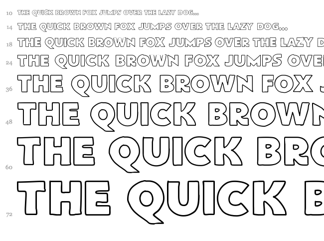 FlatBread font waterfall