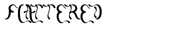 Flattered font