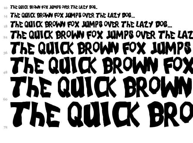 FLH-Font font waterfall