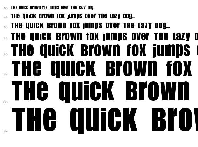 Flip Flop font waterfall