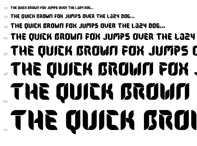 Flora font waterfall