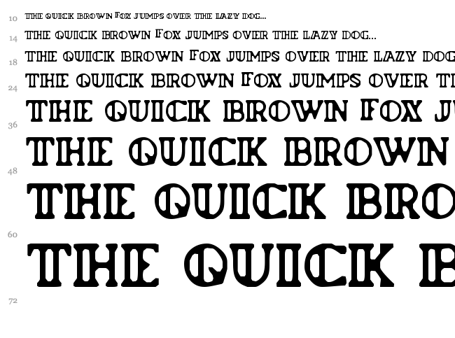 Flyman font waterfall