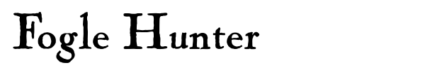 Fogle Hunter font
