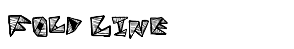 Fold Line font
