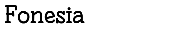 Fonesia font