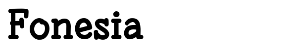 Fonesia font preview