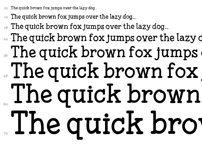Fonesia font waterfall