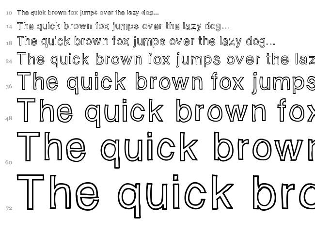Fontastic font waterfall