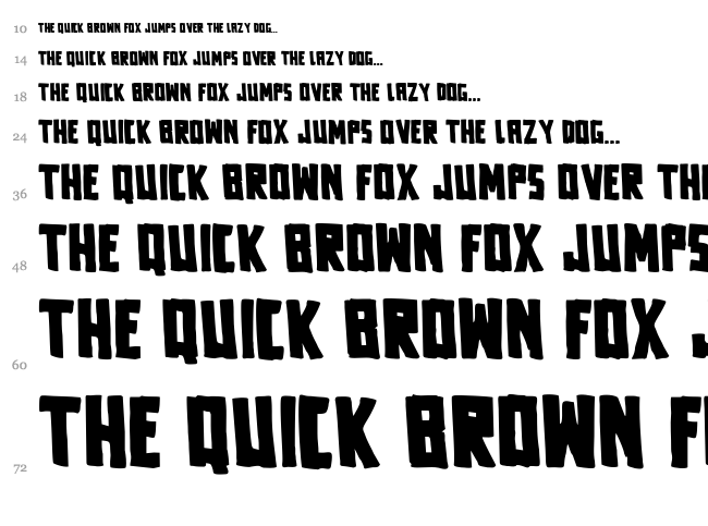 Fora font waterfall