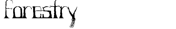 Forestry font