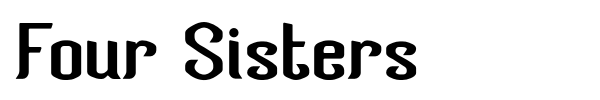 Four Sisters font preview
