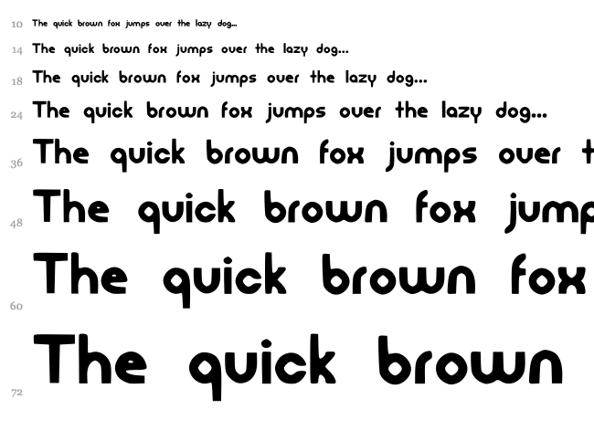 FreedanFont font waterfall