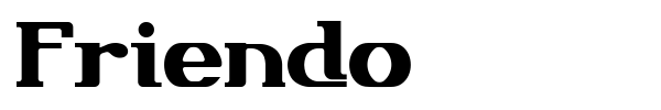 Friendo font preview