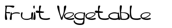 Fruit Vegetable font
