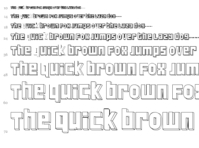 FT Scandinavian Titan font waterfall