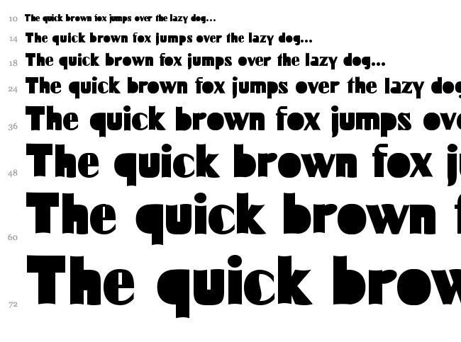 Fuck This Copy font waterfall