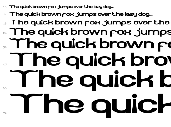 Funatic font waterfall
