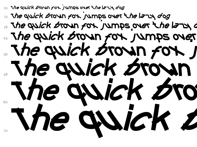 Funtastic Million Moment font waterfall