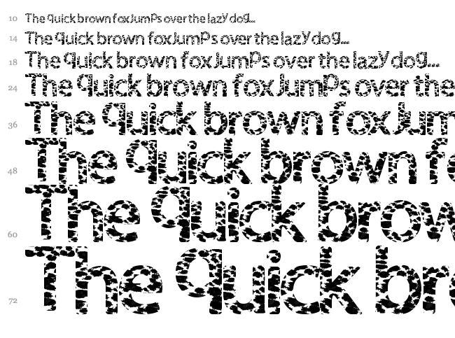 Fur Handcuffs font waterfall