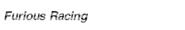 Furious Racing font preview