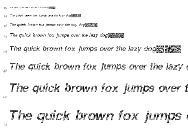 Furious Racing font waterfall