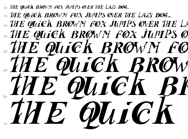 Fusion font waterfall
