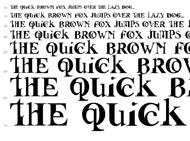 Fusion font waterfall