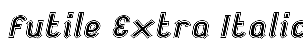 Futile Extra Italic font