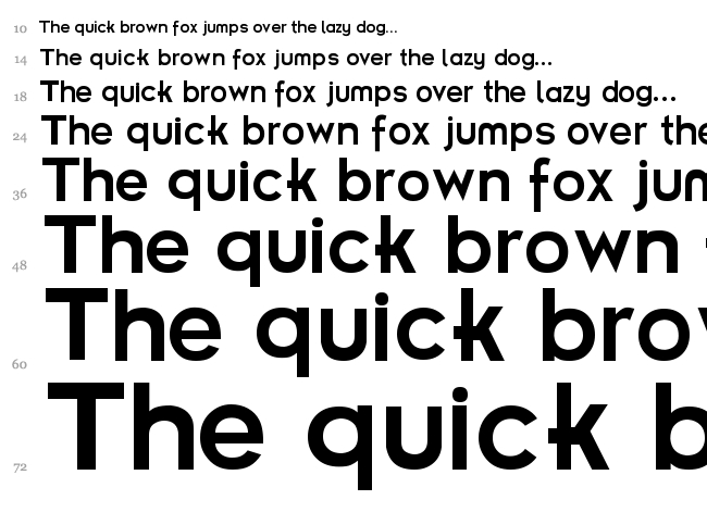 Futurama font waterfall