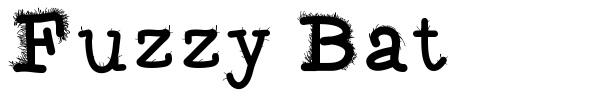 Fuzzy Bat font