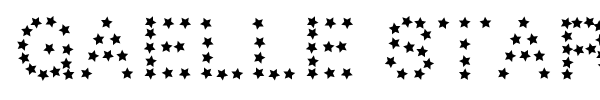 Gaelle Star font preview