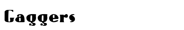 Gaggers font