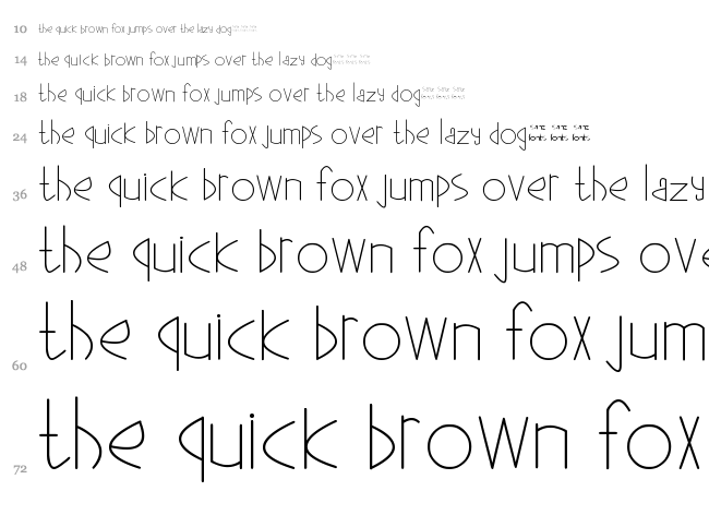 Ganeez font waterfall