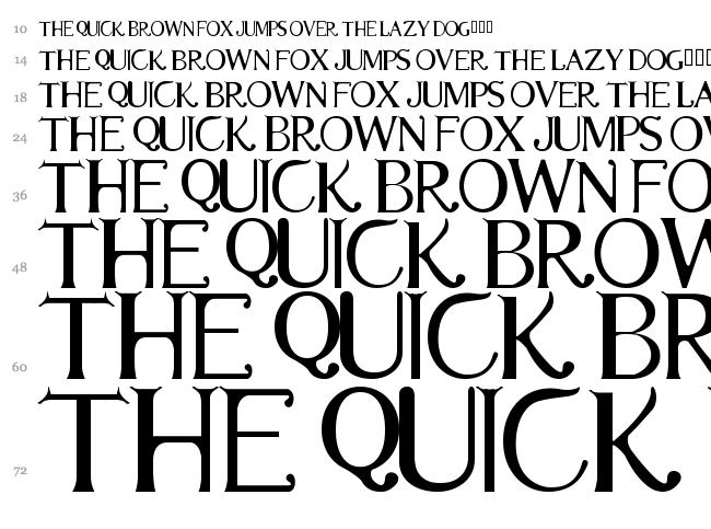 Garuda font waterfall