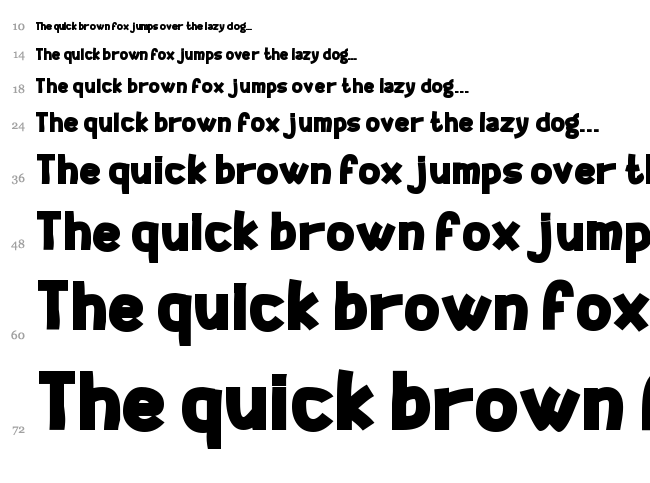 Geeker font waterfall