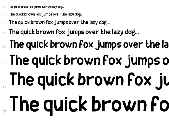 Geeker font waterfall