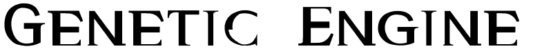 Genetic Engine font