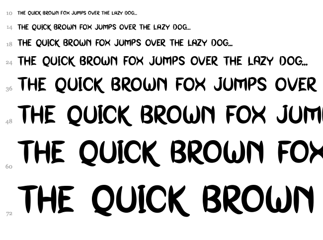 Genoock font waterfall