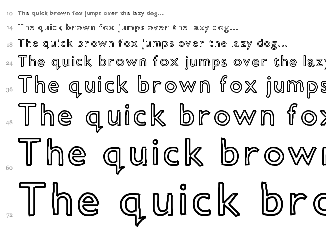 Geo font waterfall