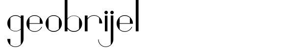 Geobrijel font