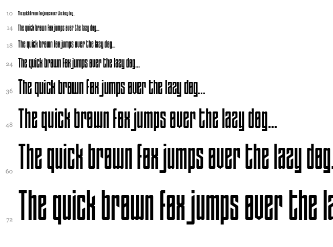 Gestalt font waterfall