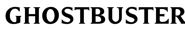Ghostbusters font