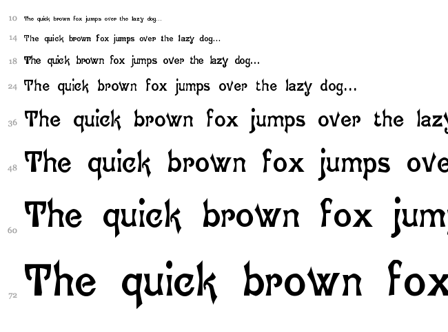 Ghostly font waterfall