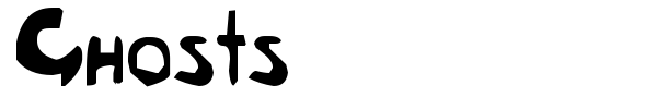 Ghosts font