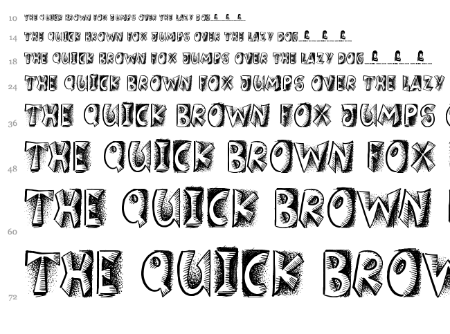 Girlfriend font waterfall