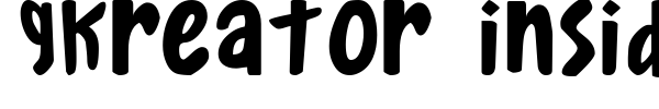 Gkreator Inside font