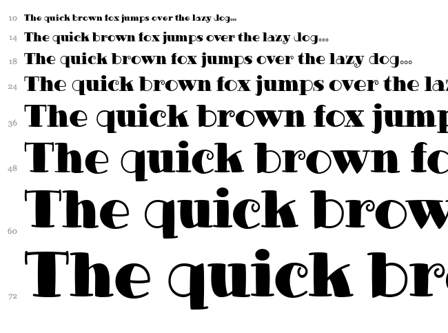 Glotona font waterfall