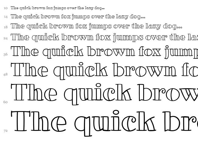 Glotona font waterfall