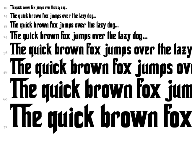 Corleone font waterfall